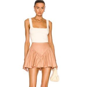 Fe Noel Peach Ruffle Women Shorts